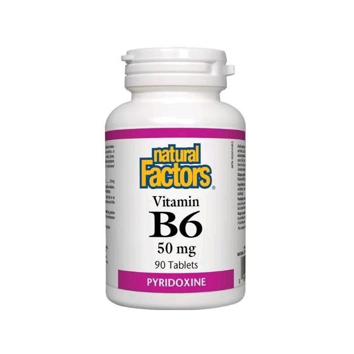 Хранителна добавка Natural Factors Vitamin B6 50mg 90 Tabl Emagbg 8482