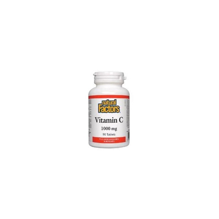 Хранителна добавка, NATURAL FACTORS, VITAMIN C 1000mg, 90 tabl