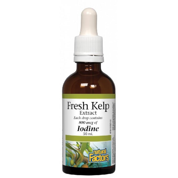 Хранителна добавка с течен Келп, NATURAL FACTORS, Fresh Kelp, 50ml