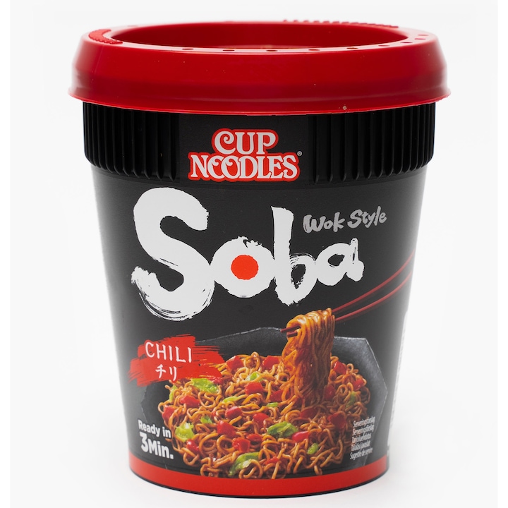 Taitei instant din grau cu sos de condimente chili Soba 92g