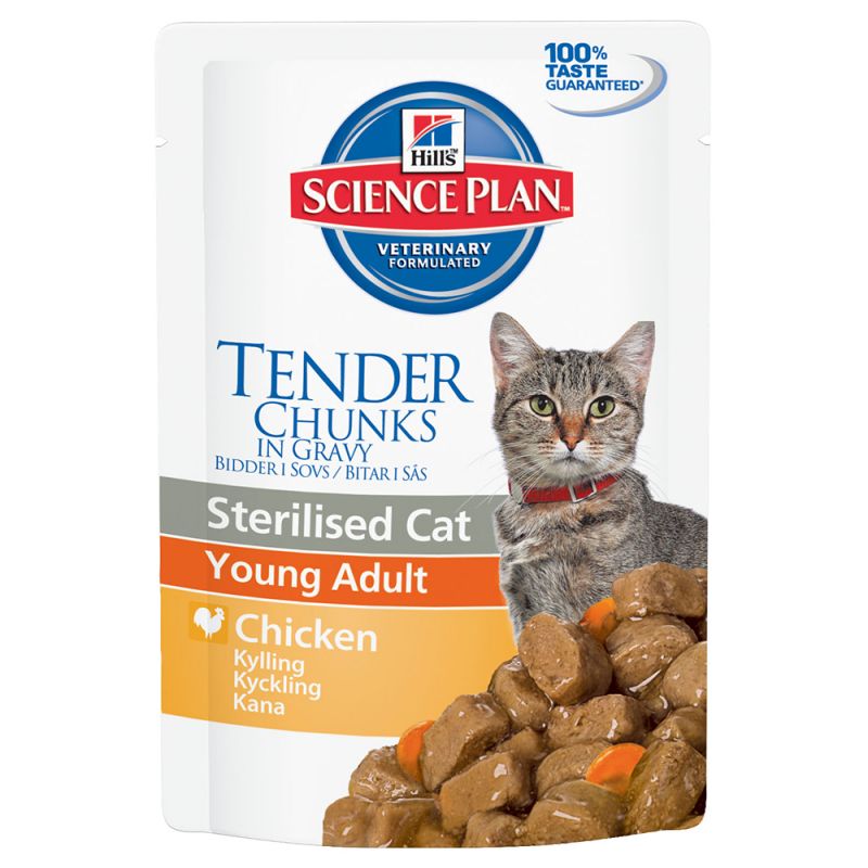 Hrana umeda pentru pisici Hill's SP, Sterilised Cat, pui, plic 85 g