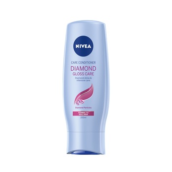 Balsam Nivea Diamond Gloss Care pentru par normal spre lipsit de vitalitate, 200 ml Balsam Nivea Diamond Gloss Care pentru par normal spre lipsit de vitalitate, 200 ml