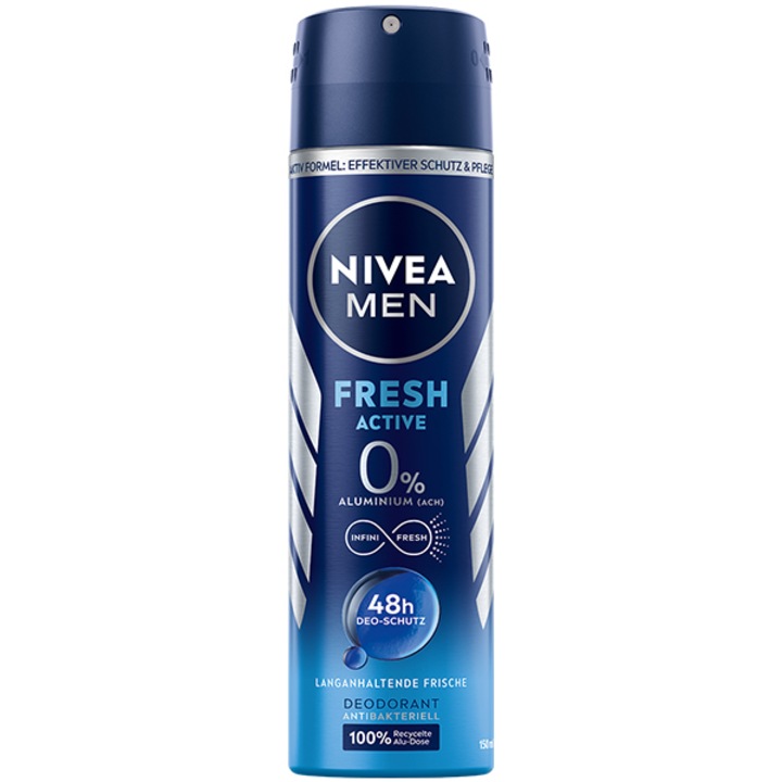 Дезодорант за мъже Nivea Deo Fresh Active, 150 мл