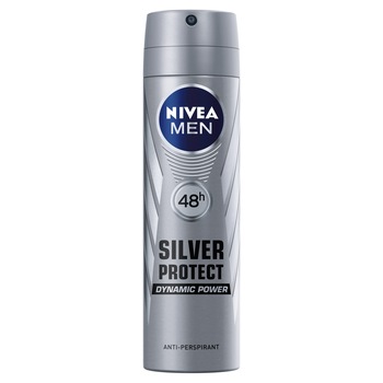 Deodorant spray Nivea Deo masculin Silver Protect, 150 ml Deodorant spray Nivea Deo masculin Silver Protect, 150 ml