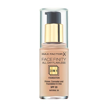 Fond de ten Max Factor Facefinity All Day Flawless 3-in-1 050 Natural SPF 20, 30 ml Fond de ten Max Factor Facefinity All Day Flawless 3-in-1 050 Natural SPF 20, 30 ml