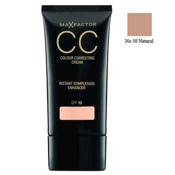 Crema CC Max Factor 50 Natural SPF 10, 30 ml Crema CC Max Factor 50 Natural SPF 10, 30 ml