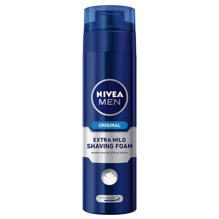 Spuma de ras Nivea Men Original pentru ten normal, 200 ml