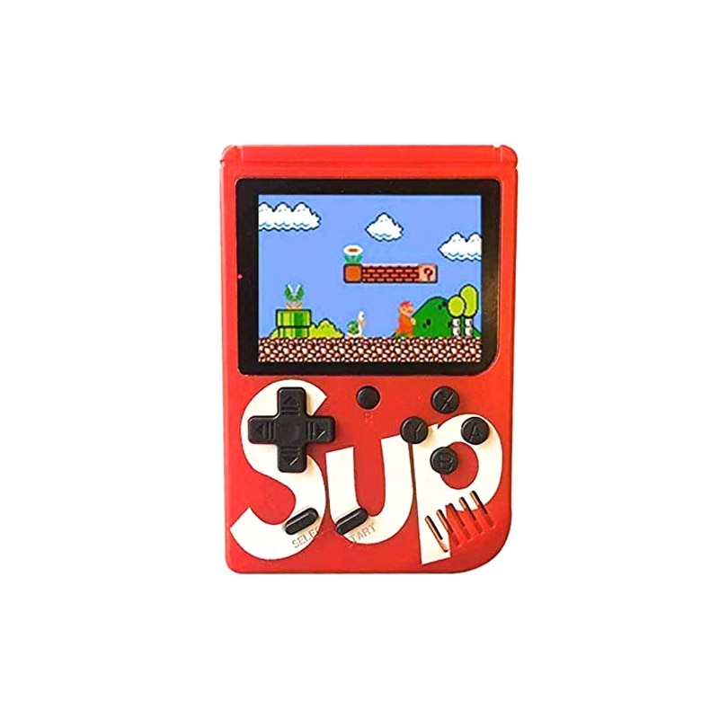 Mini consola retro Pyramid®, 400 de jocuri, controller inclus, portabila, iesire AV, display 3inch, rosu, GAMEBOY2