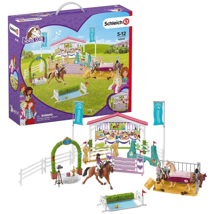 Комплект фигурки Schleich, Horse Club, Приятелска езда