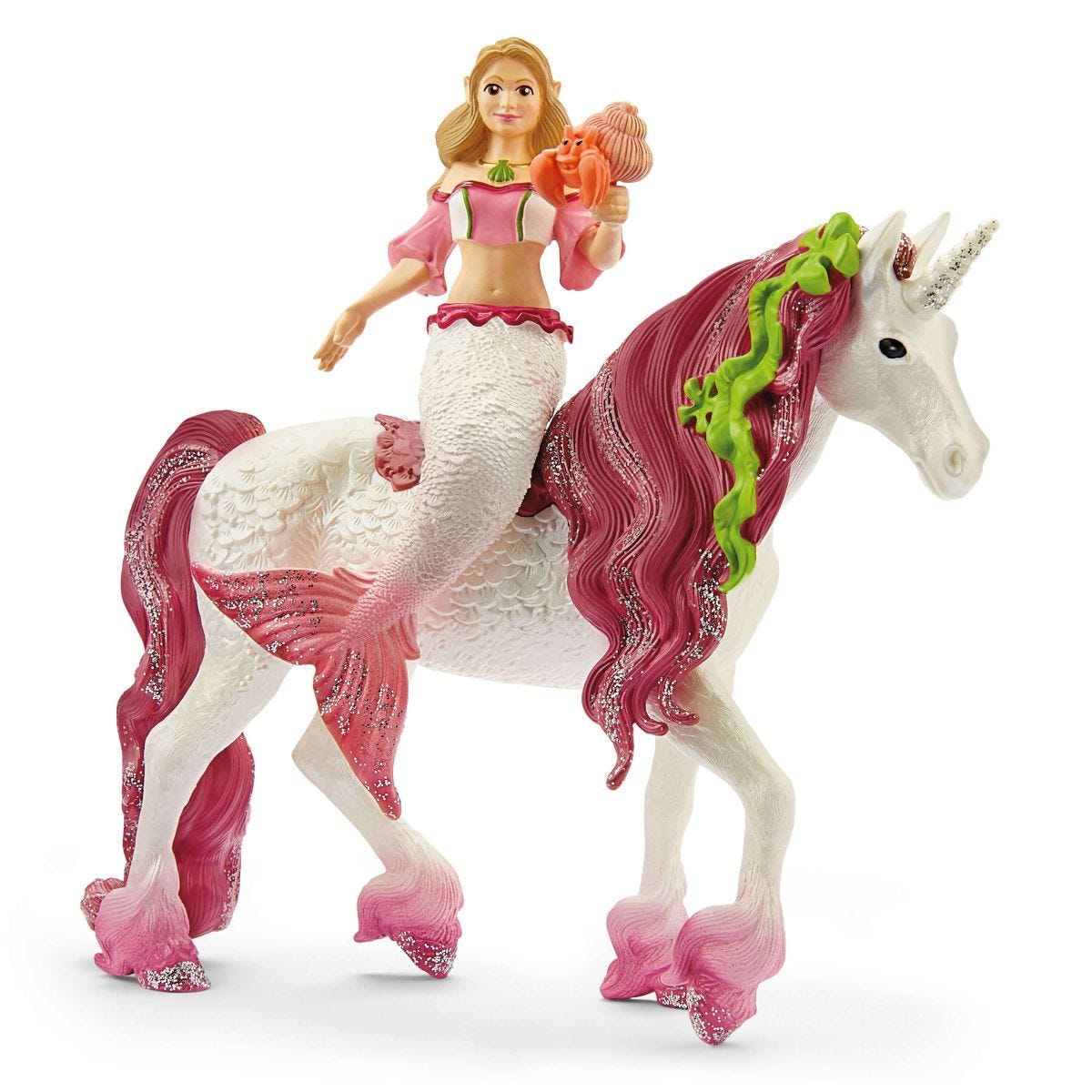 Set figurine Schleich, Bayala, Sirena Feya pe unicorn subacvatic