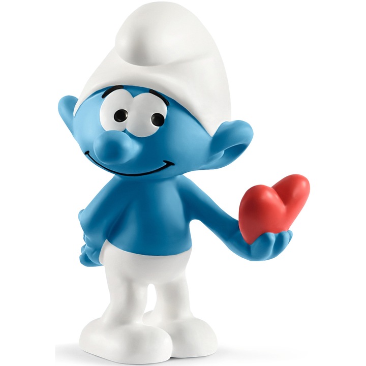 Фигурка Schleich, The Smurfs, Смърф със сърце
