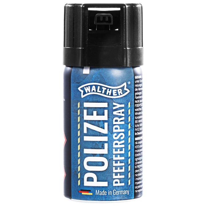 Spray cu piper Police German, Walther, Metal, 40 ml