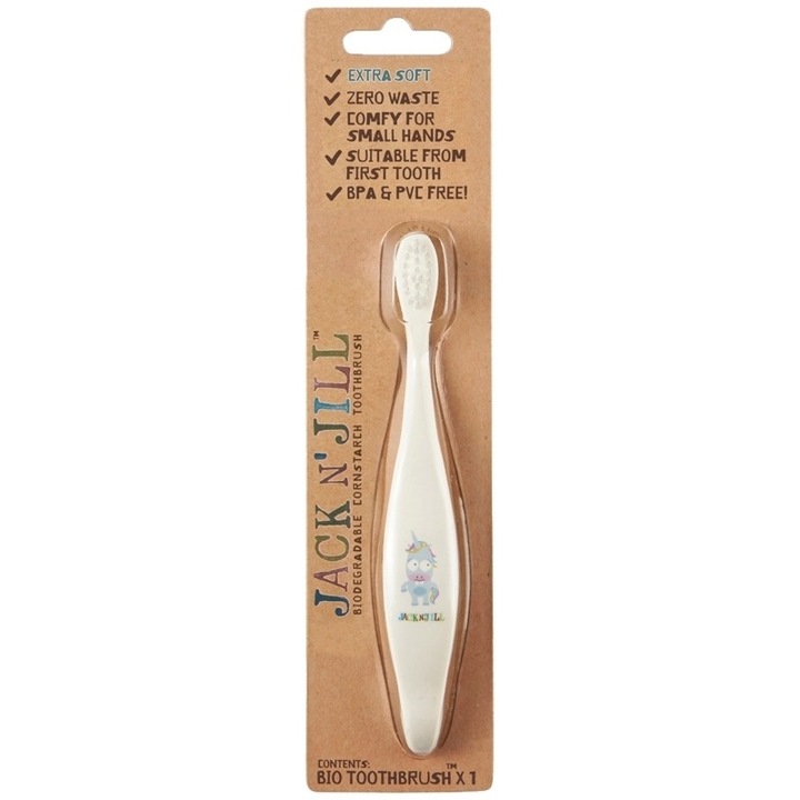 Periuta de dinti eco pentru bebe si copii, Unicorn, Jack n' Jill