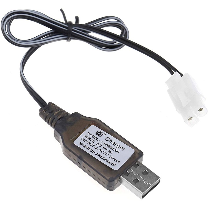 Зарядно, USB, RC Дистанционно управление, Батерия 9.6V Ni-MH Ni-CD, 200mA