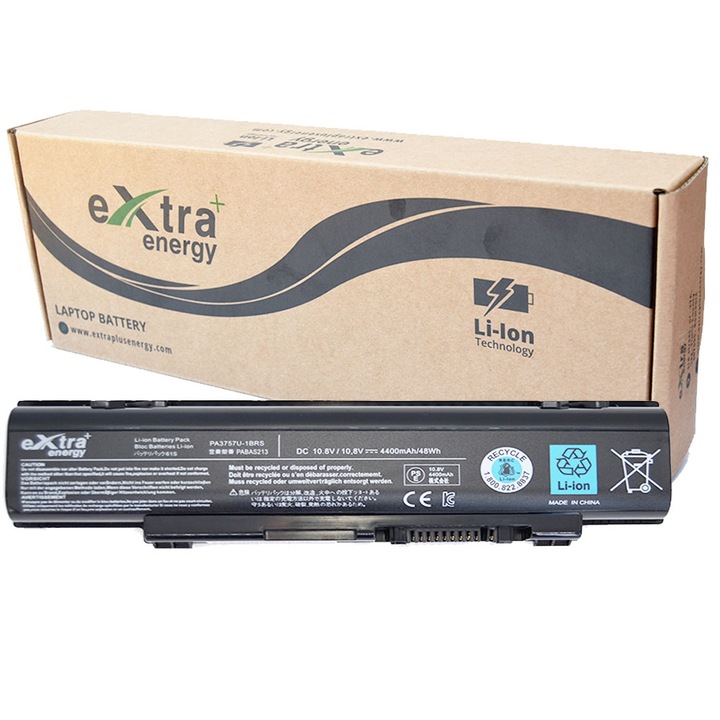 Laptop akkumulátor Toshiba PA3757 PA3757U-1BRS PABAS213 Qosmio F60 F750 F755 F755-3D290 F755-S5219