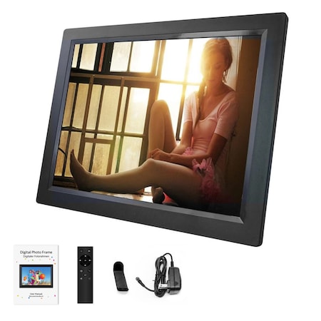 Rama foto digitala Techone® ZN-DP8002 TELE, 10 inch, 1920x1200 HD IPS, slot card, poze/video, difuzor, stand magnetic, montare dubla, negru