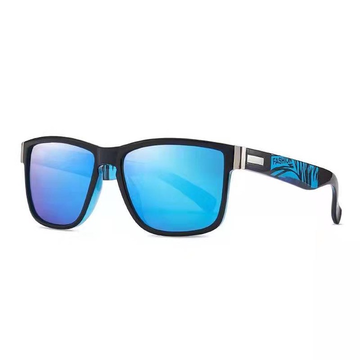 Nevermore Wayfarer Napszemüveg, UV400, kék / fekete