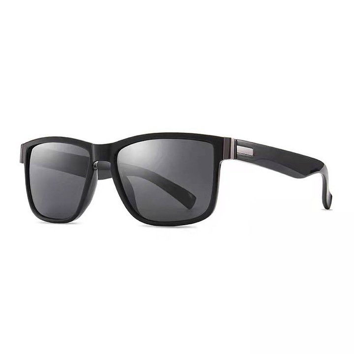 Ochelari de soare Polarizati Unisex Nevermore® Wayfarer UV400 Negru