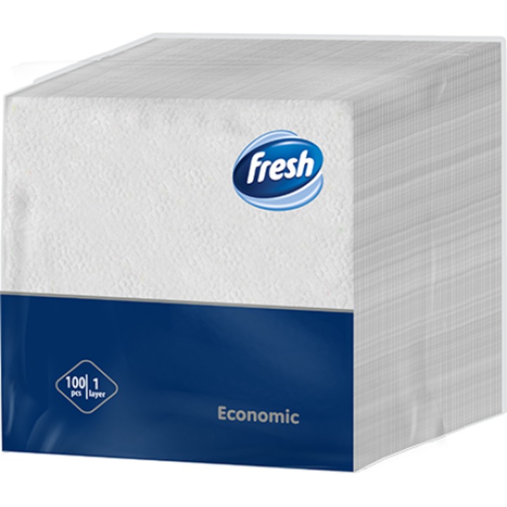 Салфетки за маса Fresh Economic 100 бр., 1 слой, 30х30