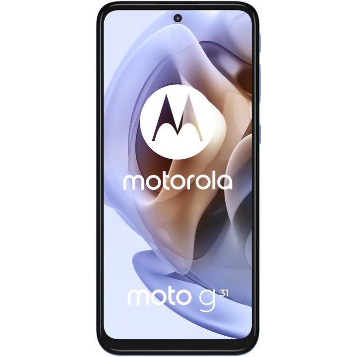 Motorola Moto G31 Mobiltelefon, Kártyafüggetlen, Dual SIM, 64GB, 4GB RAM, 4G, Kék
