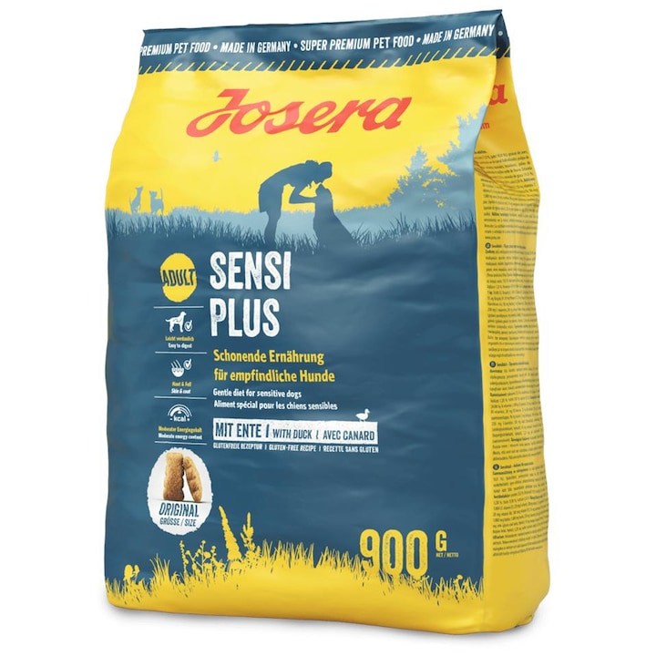 Hrana uscata pentru caini sensibili, JOSERA SensiPlus Adult, cu rata 900 g