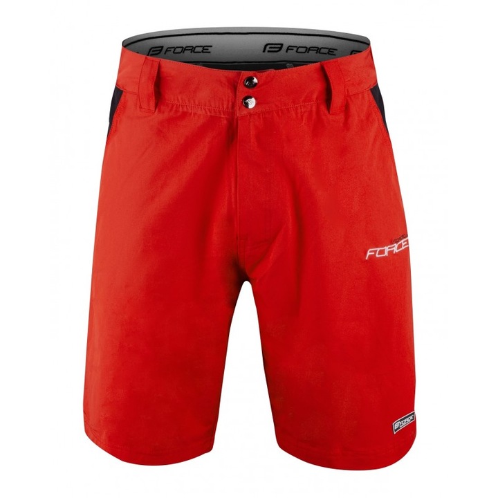 Force Blade MTB nadrág kantáros alsóval, piros, XS