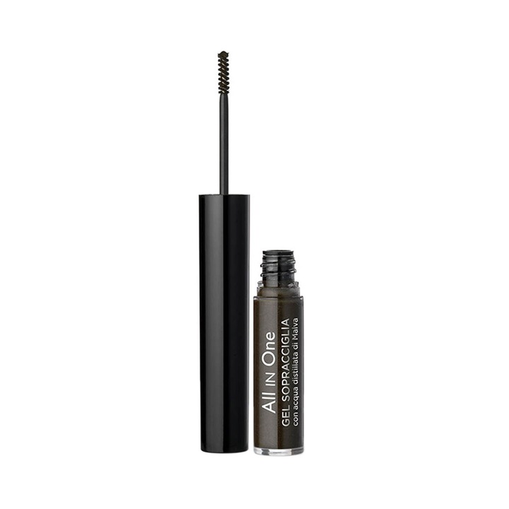 Mascara pentru sprancene cu efect de umplere, maro inchis, Bottega Verde
