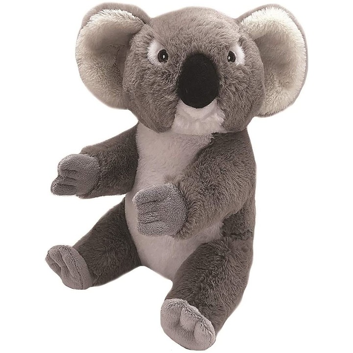 Jucarie de plus - Ecokins - Urs Koala, 30 cm, 30 cm, Gri, Plus