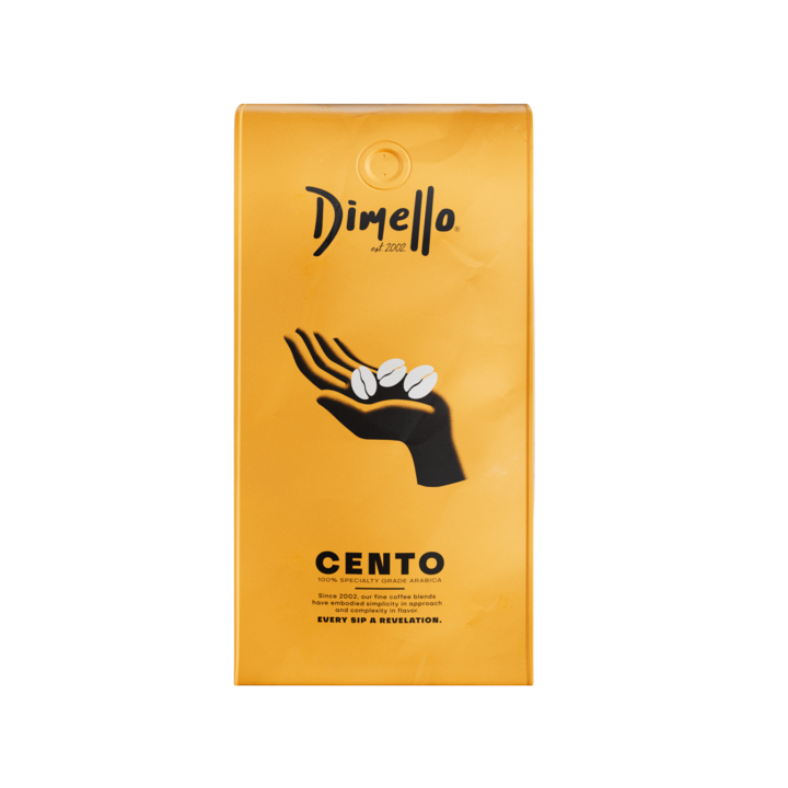 Dimello Cento – Cafea boabe 100% Arabica, Intensa si Profesionala pentru Espressor, 1 kg