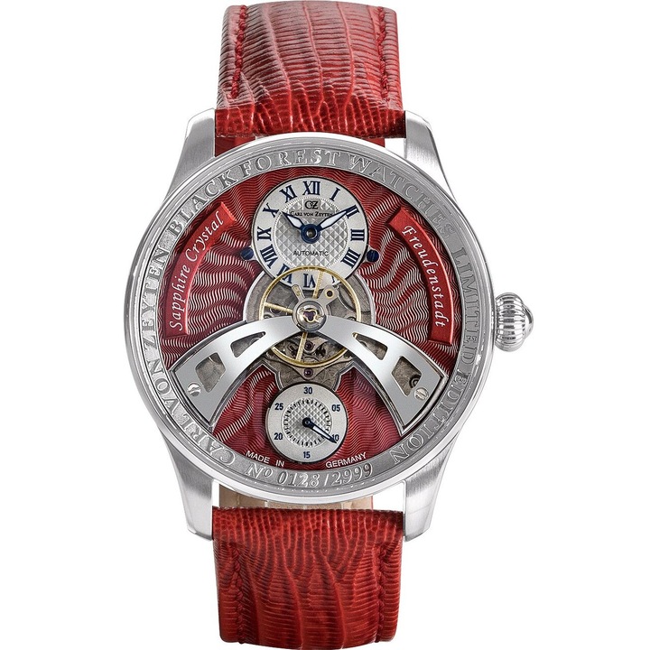 Мъжки часовник Carl Von Zeyten CVZ0043RD, Автоматичен, 42мм, 5ATM