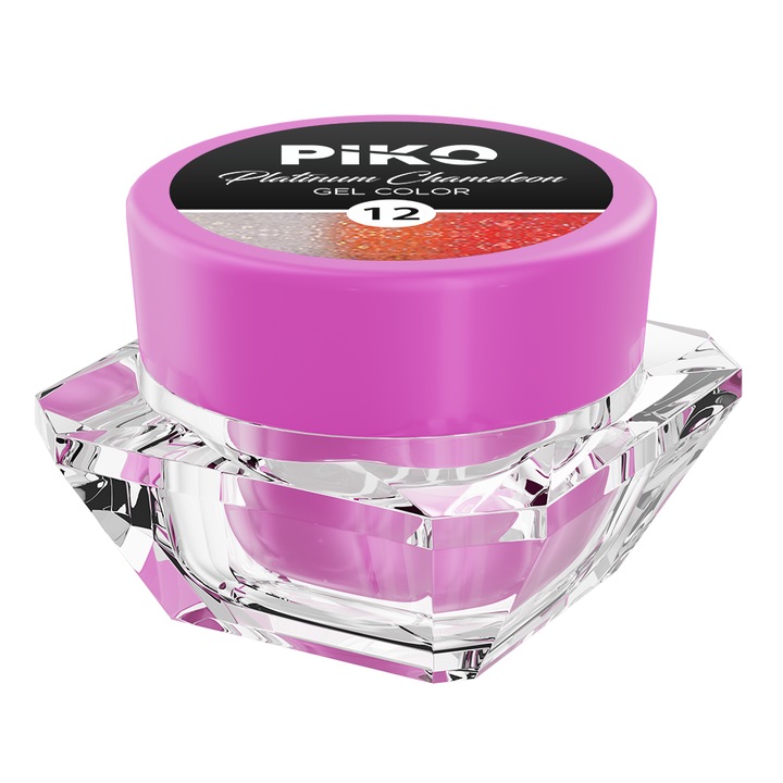 Piko színes UV zselé, Platinum Chameleon, 5g, 12-es árnyalat