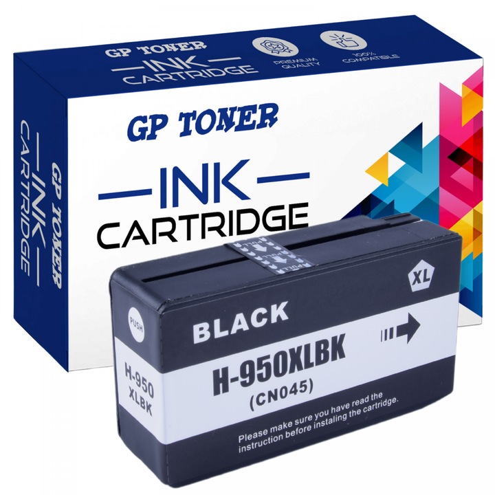 Cartus de cerneala, GP Toner, Compatibil cu HP 950XL OfficeJet Pro 8100 8600 251dw