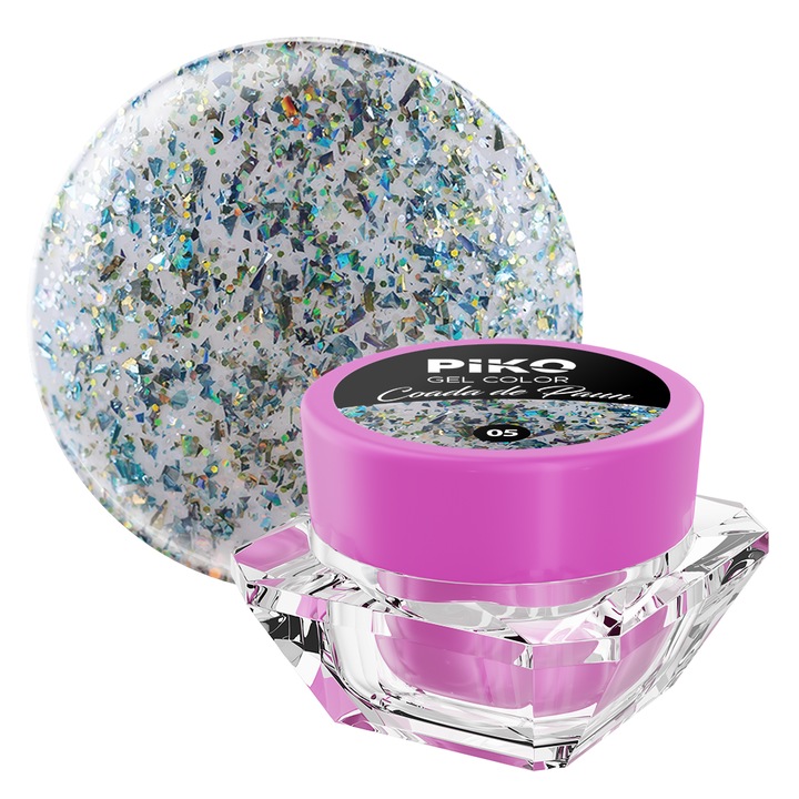 Gel UV color Piko, Coada de paun, 5g, 05