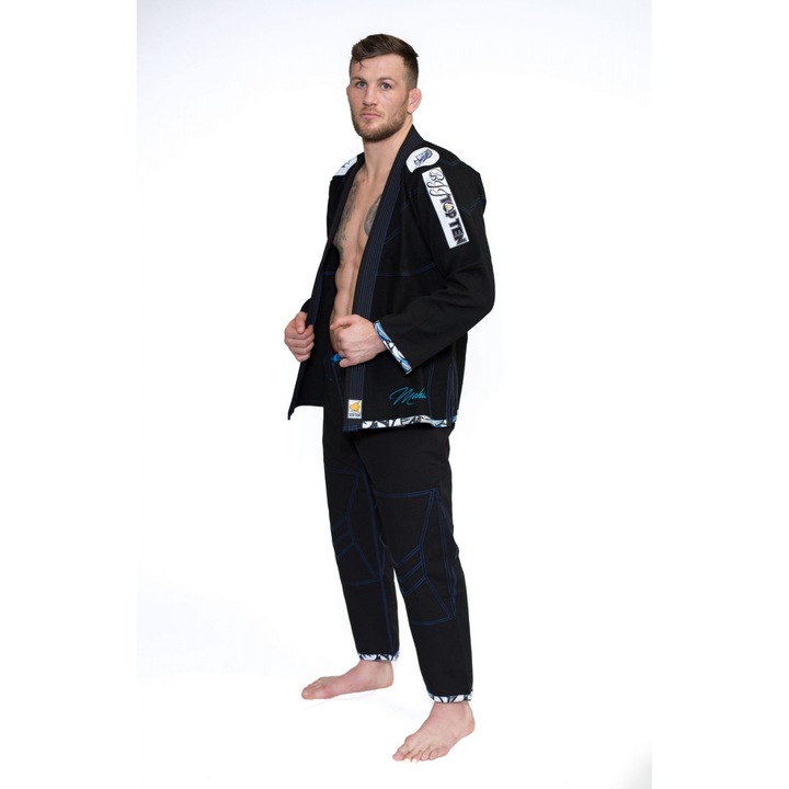 Uniforma Kickboxing "FLEXZ", Top Ten, Negru