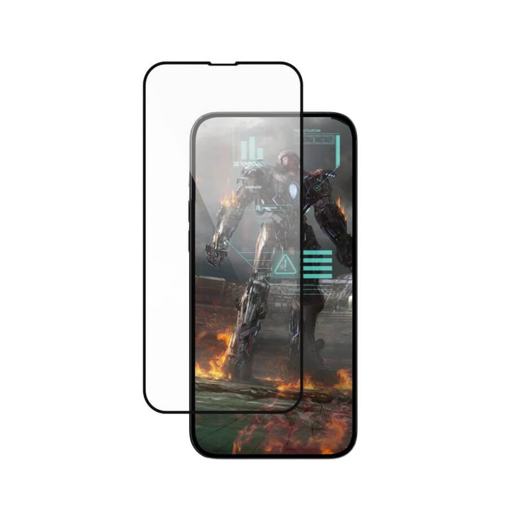 SwitchEasy Glass Hero Mobile Gaming Full Cover Tempered Glass - калено стъклено защитно покритие за дисплея на iPhone 13, iPhone 13 Pro (черен-прозрачен)