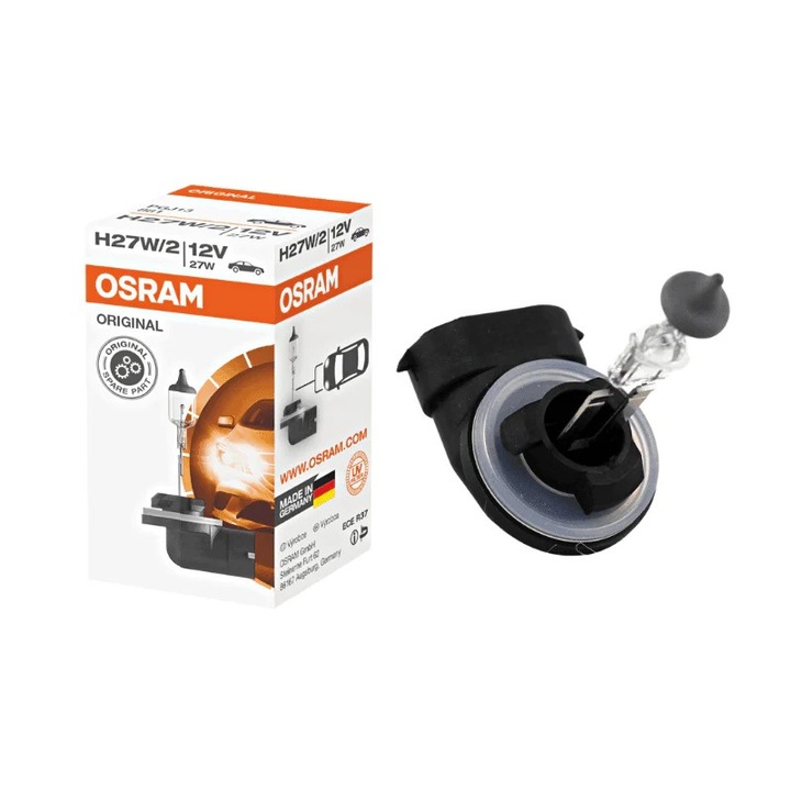 Halogén autó izzólámpa, mezőgazdasági fényszóró, ködlámpa Osram H27W/2, 881, PGJ13, 12V