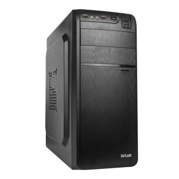 Sistem PC Desktop Intel Comet Lake i5-10400 pana la 4.3GHz, 32GB DDR4, SSD 1TB, DVDRW, Carcasa Delux, Licenta Windows 10 Professional