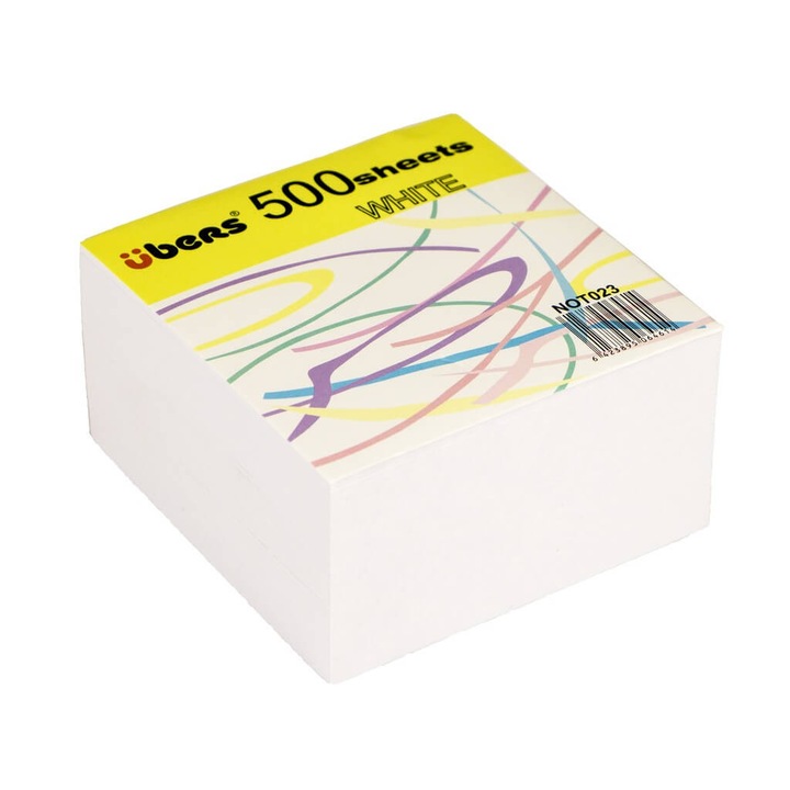 Rezerva cub din hartie albe 500 file