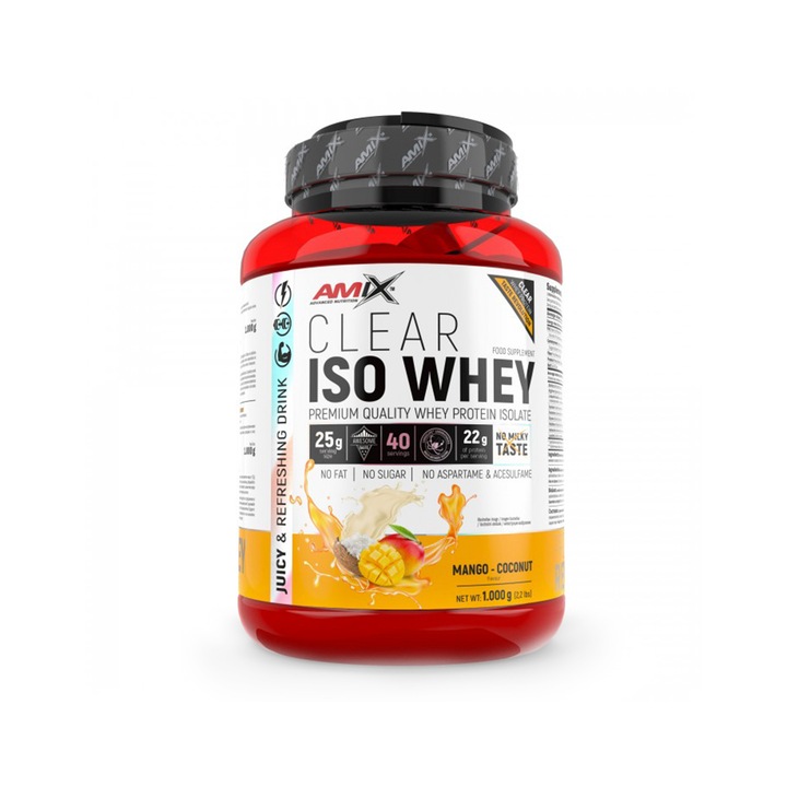 Proteina, Amix, Clear Iso Whey Mango Cocos, 1.000 Kg