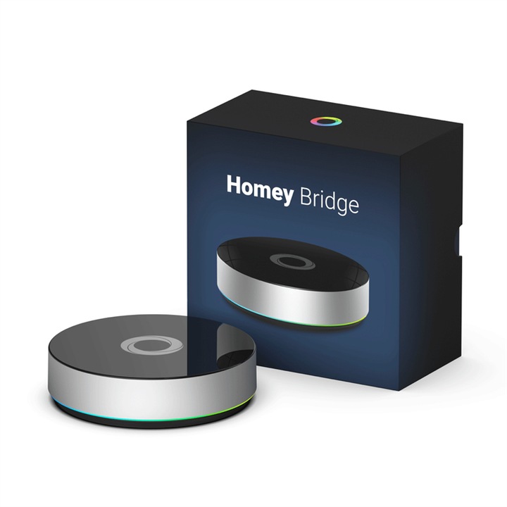 Homey Bridge, Athom, Smart Home Center, Negru/Gri