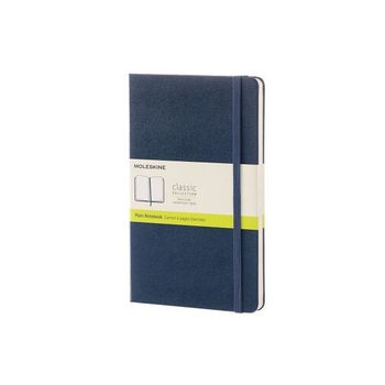 Moleskine Classic Notebook, Large, Plain, Sapphire Blue, Hard Cover (5 X 8.25), Moleskine (Author) Moleskine Classic Notebook, Large, Plain, Sapphire Blue, Hard Cover (5 X 8.25), Moleskine (Author)