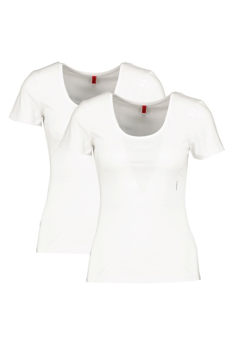 HUGO, Set de tricouri de casa - 2 piese, Alb