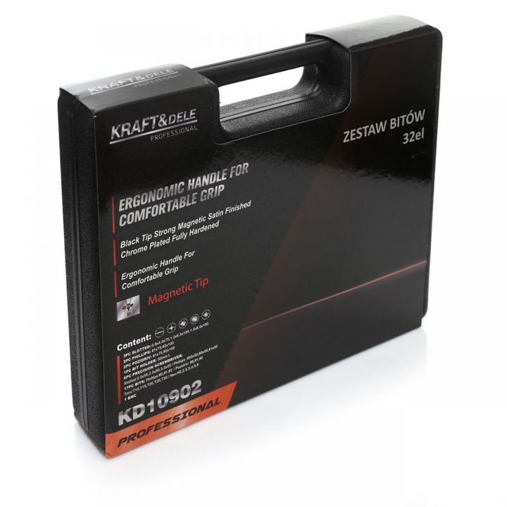 Комплект отвертки и прецизни битове, 32 елемента, Kraft&Dele KD10902