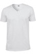 Set 5 Tricouri Albe Simple Barbati, V-Neck, Model Elegant, S, 100% bumbac