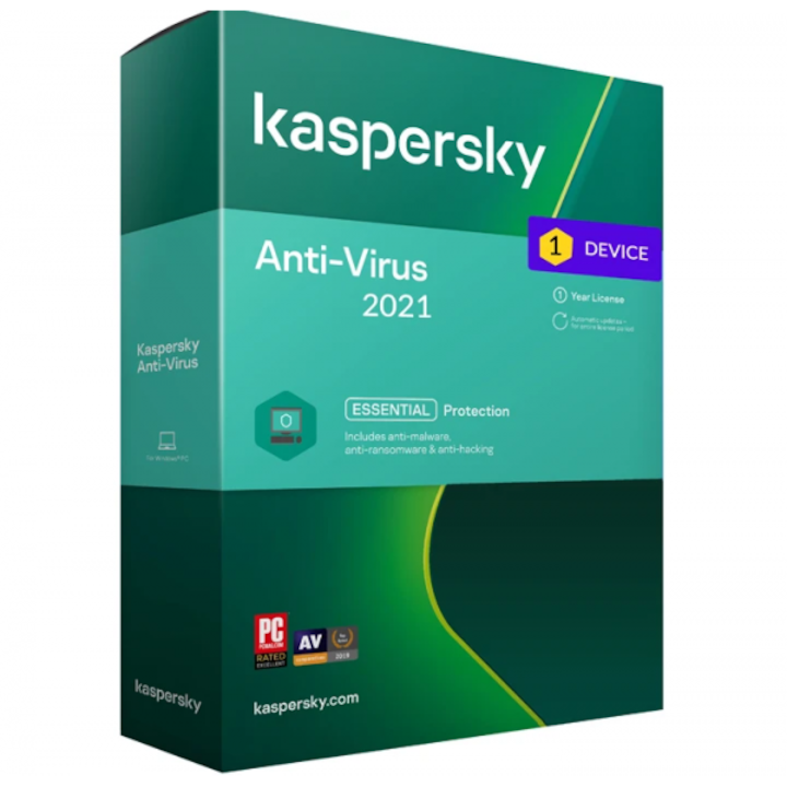 Kaspersky Anti-Virus elektronikus licenc, 1 év, 2 számítógép, megújítás
