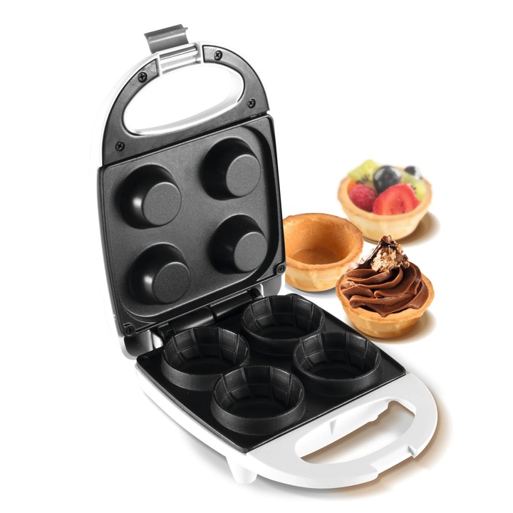 Home HG GK 04 gofrikehelysütő, teljesítmény 520 W, tapadásmentes sütőfelület, piros jelzőfény