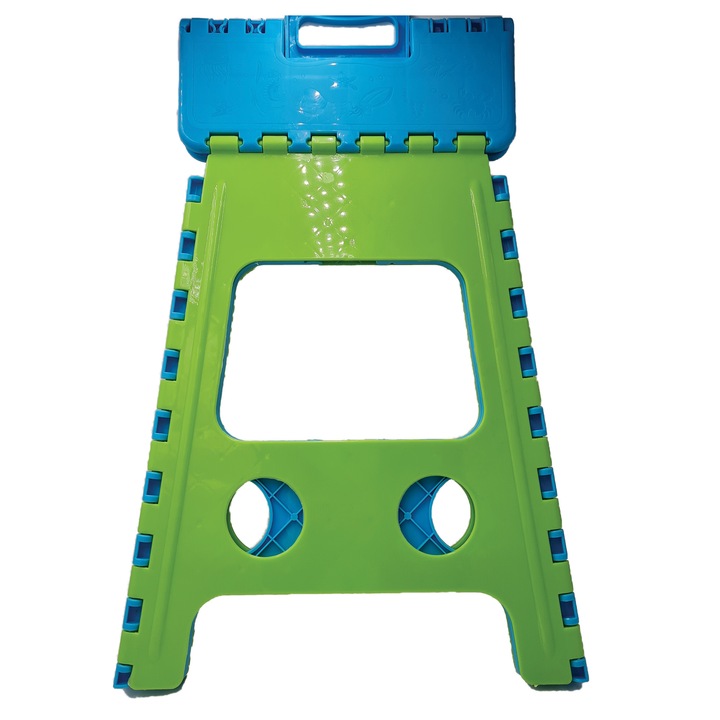 Сгъваем стол Dalimag, Пластмаса, 54 x 34 см, Син/Зелен