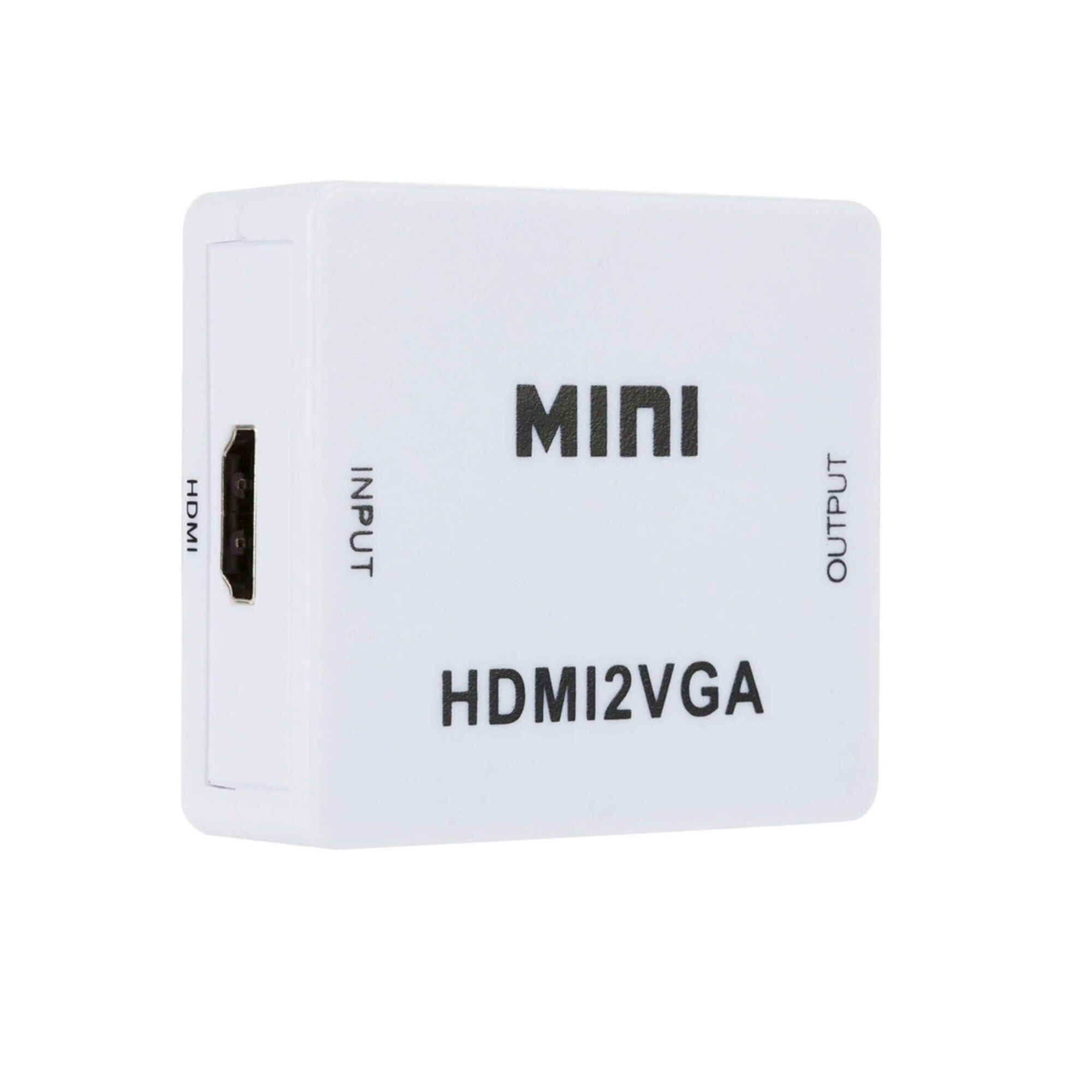 Registration owner Windswept Adaptor, Convertor semnal video HDMI to VGA, pentru transformare semnal  video Digital in semnal video Analog + Audio, Alb - eMAG.ro