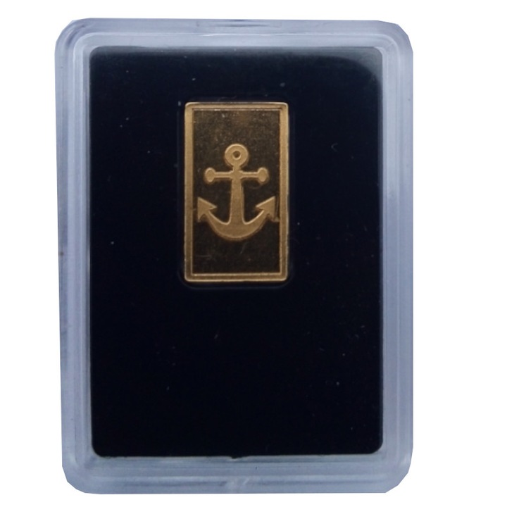 Lingou aur Аncora, 1 gram, 24K, puritate 999.9 %