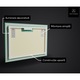 Oglinda baie cu iluminare LED Intrerupator iluminare, Artforma, 50x70, LED077